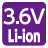 3.6V Li-ion battery