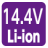 14.4V Li-ion battery